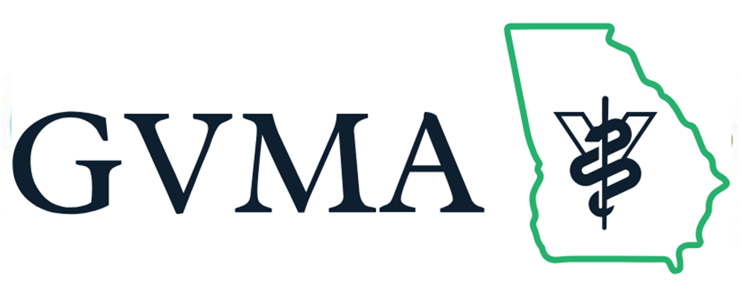 Georgia Veterinary Medical Association Georgia Veterinary Medical Association logo with veterinary symbol and Georgia state outline